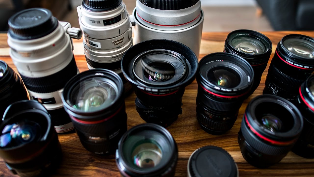 Como escolher lentes para câmera fotográfica - lentes canon profissionais